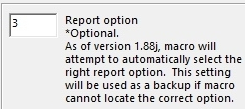 Interface Report Option